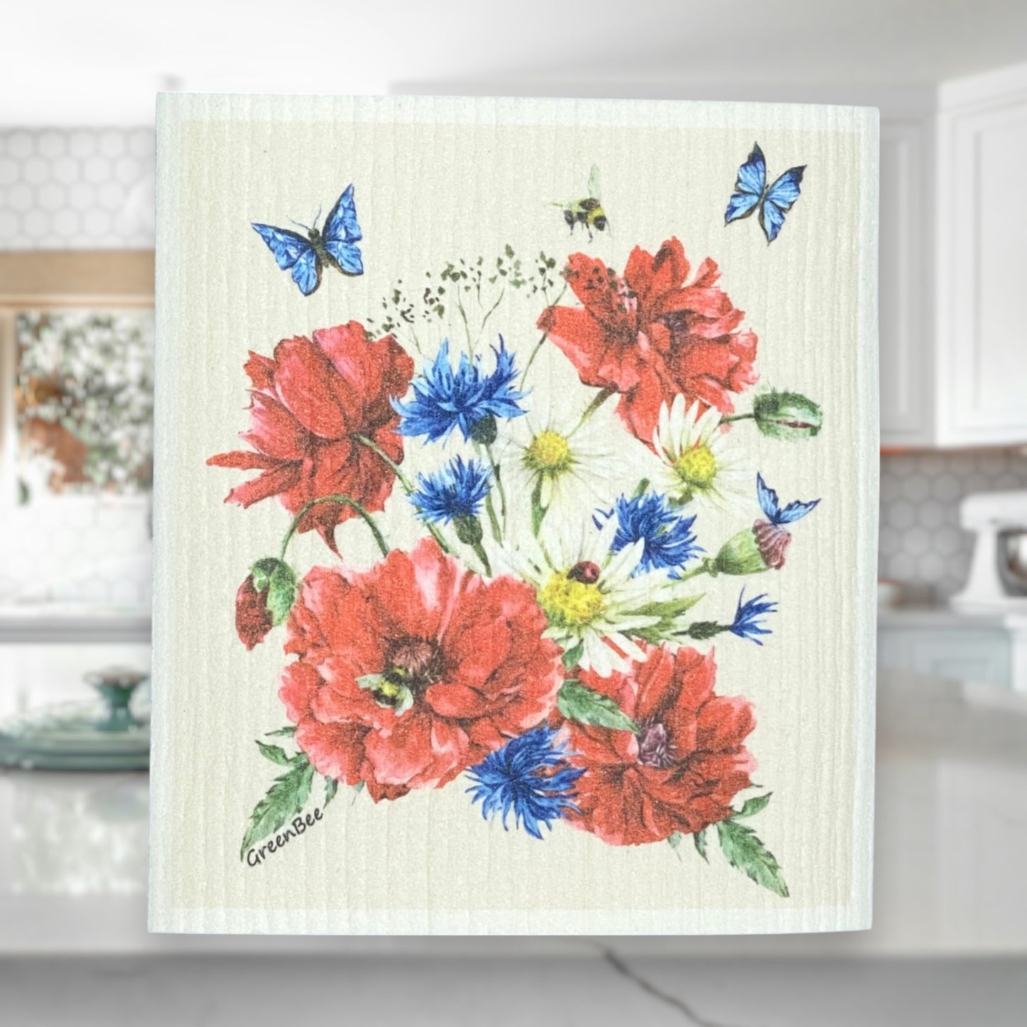 Floral Towel | Kitchen Cloth | Swedish Dish Cloth