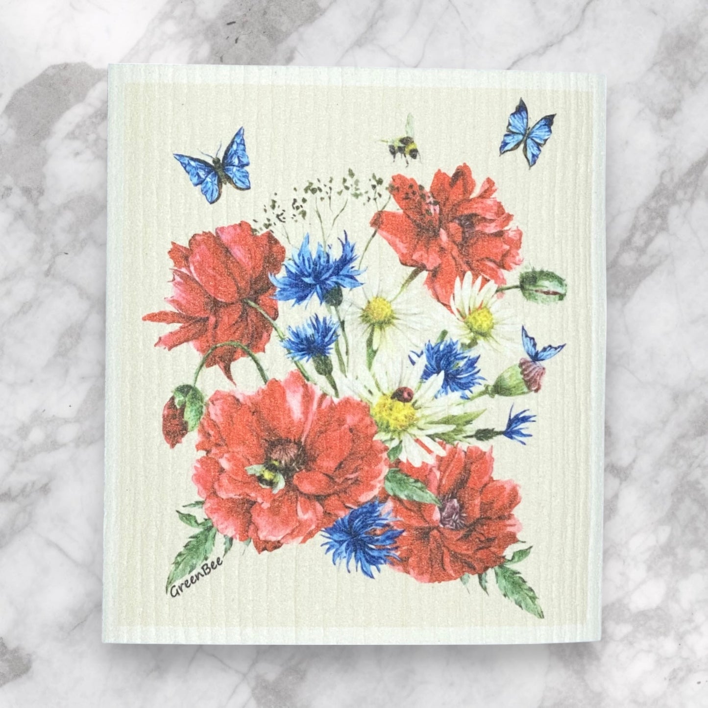 Floral Towel | Kitchen Cloth | Swedish Dish Cloth
