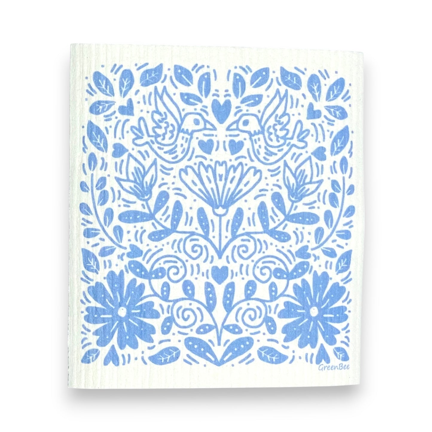 Blue Floral Towel | Kitchen Cloth | Swedish Dish Cloth