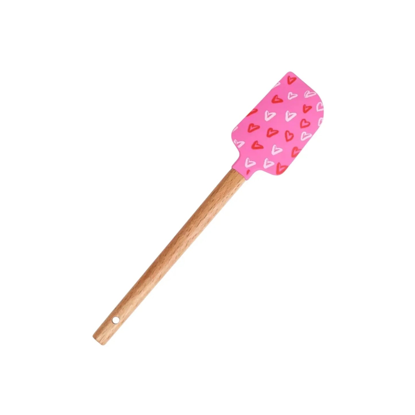 Pink & Red Heart Spatula | Silicone Spatula | Utensil Green Bee Tea Towels