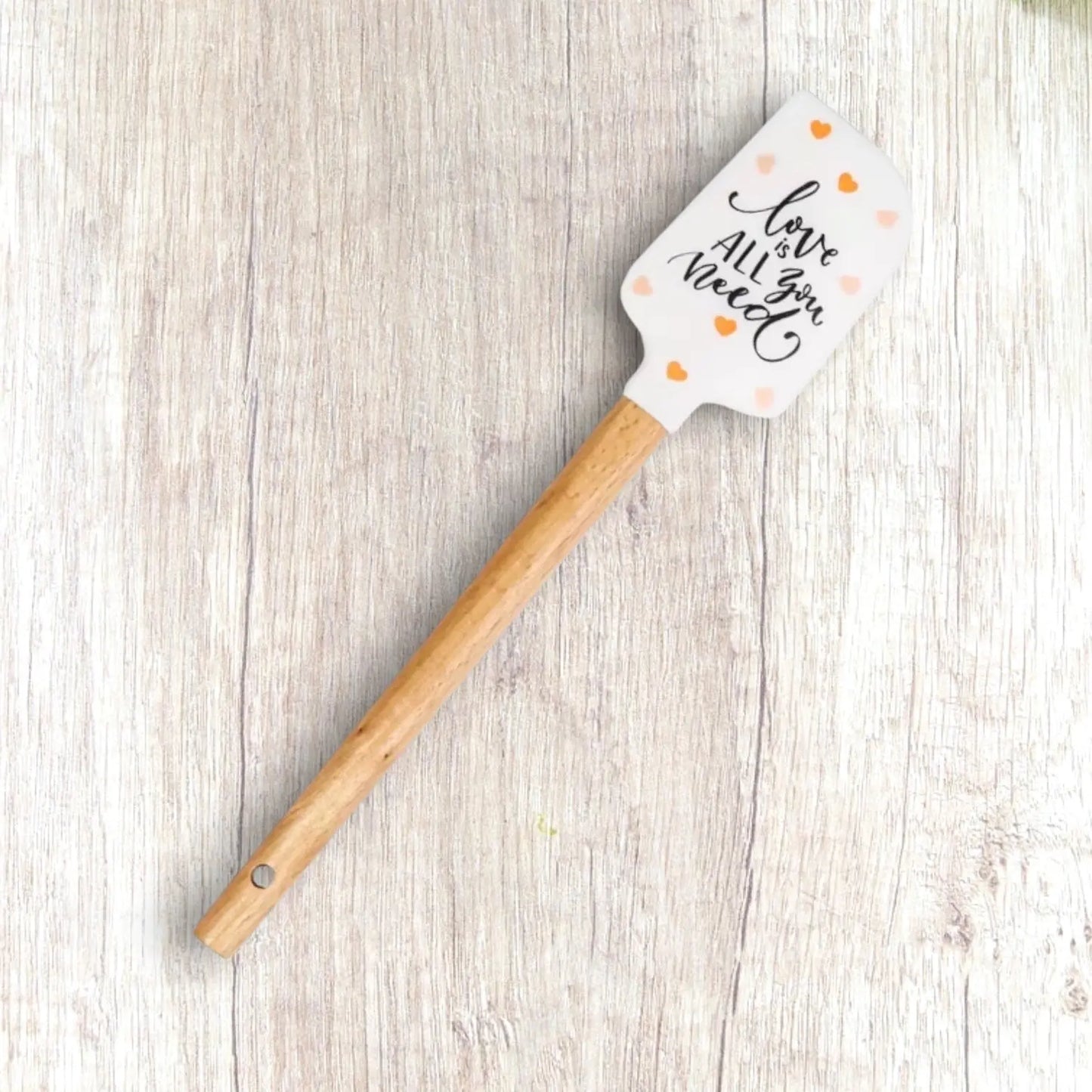 Love Durable Non-Scratch Silicone Spatula | Essential Baking & Gift Kitchen Tool Green Bee Tea Towels