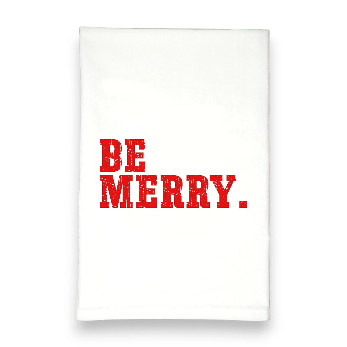Be Merry Tea Towel Green Bee Tea Towels