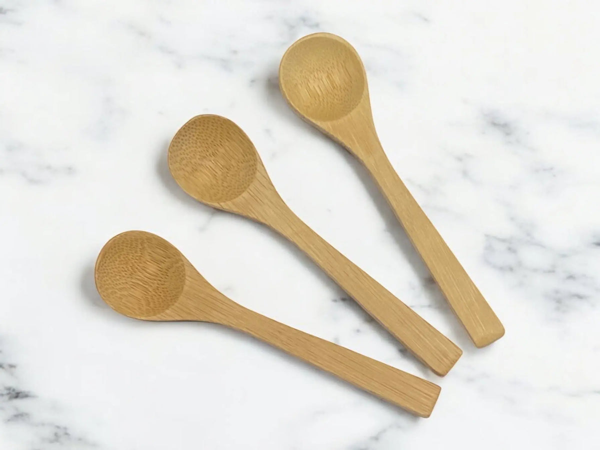 Mini Spice Spoon | Bamboo Spoon | Kitchen Utensil Green Bee Tea Towels