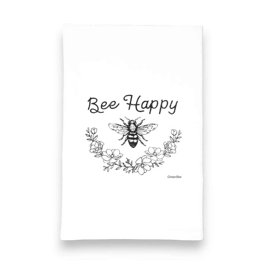 bee happy kitchen tea towels