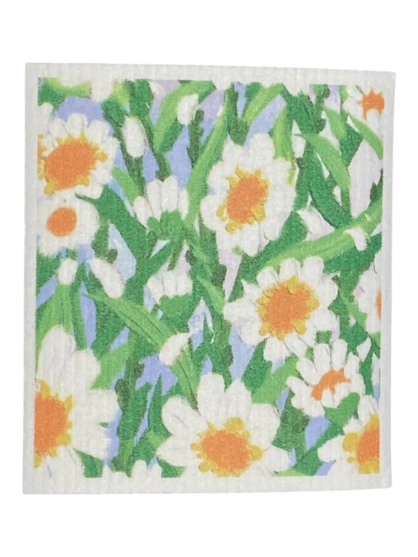 Spring Daisies Towel | Kitchen Cloth | Swedish Dish Cloth Green Bee Tea Towels
