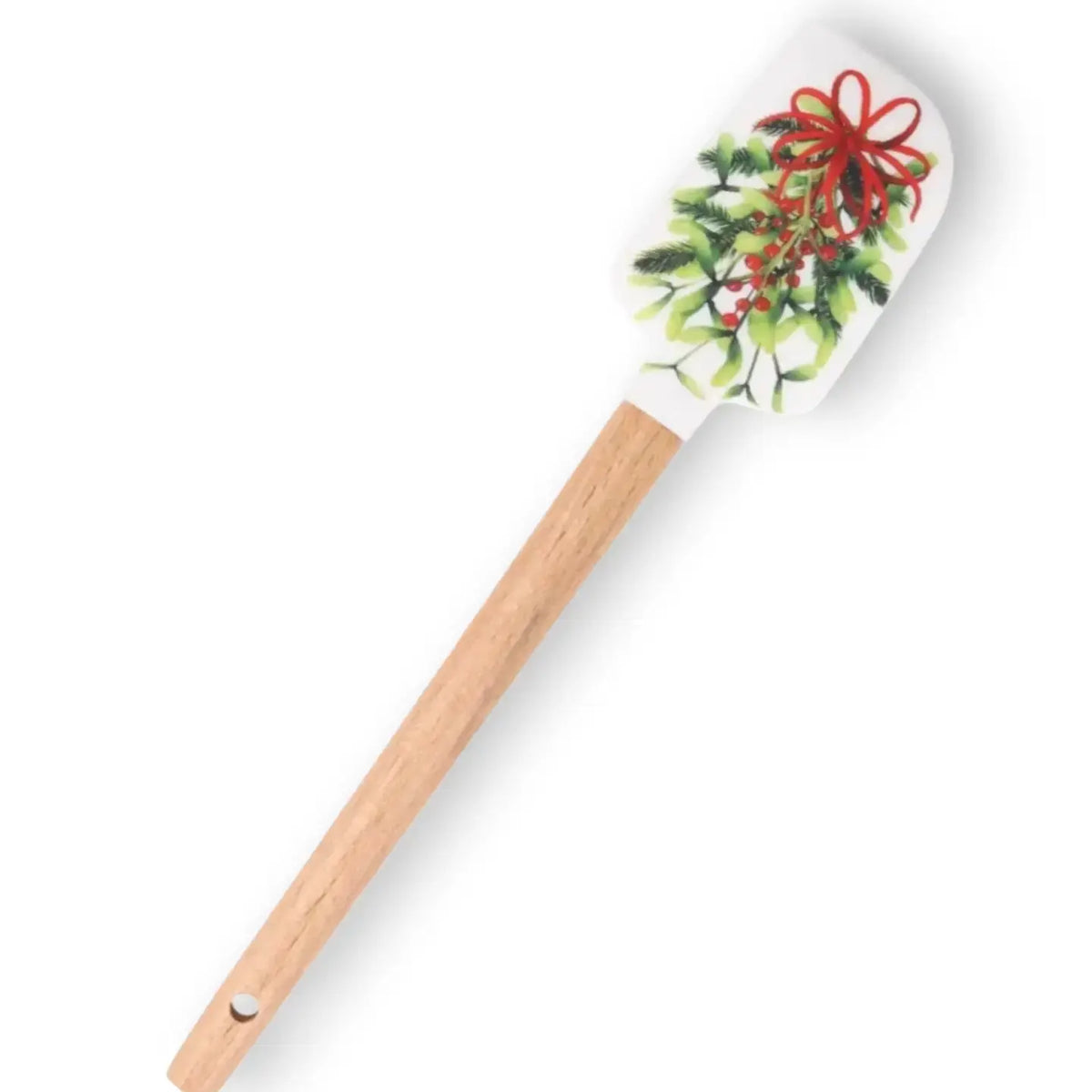 Christmas Mistletoe Spatula | Silicone Spatula | Kitchen Utensil Green Bee Tea Towels