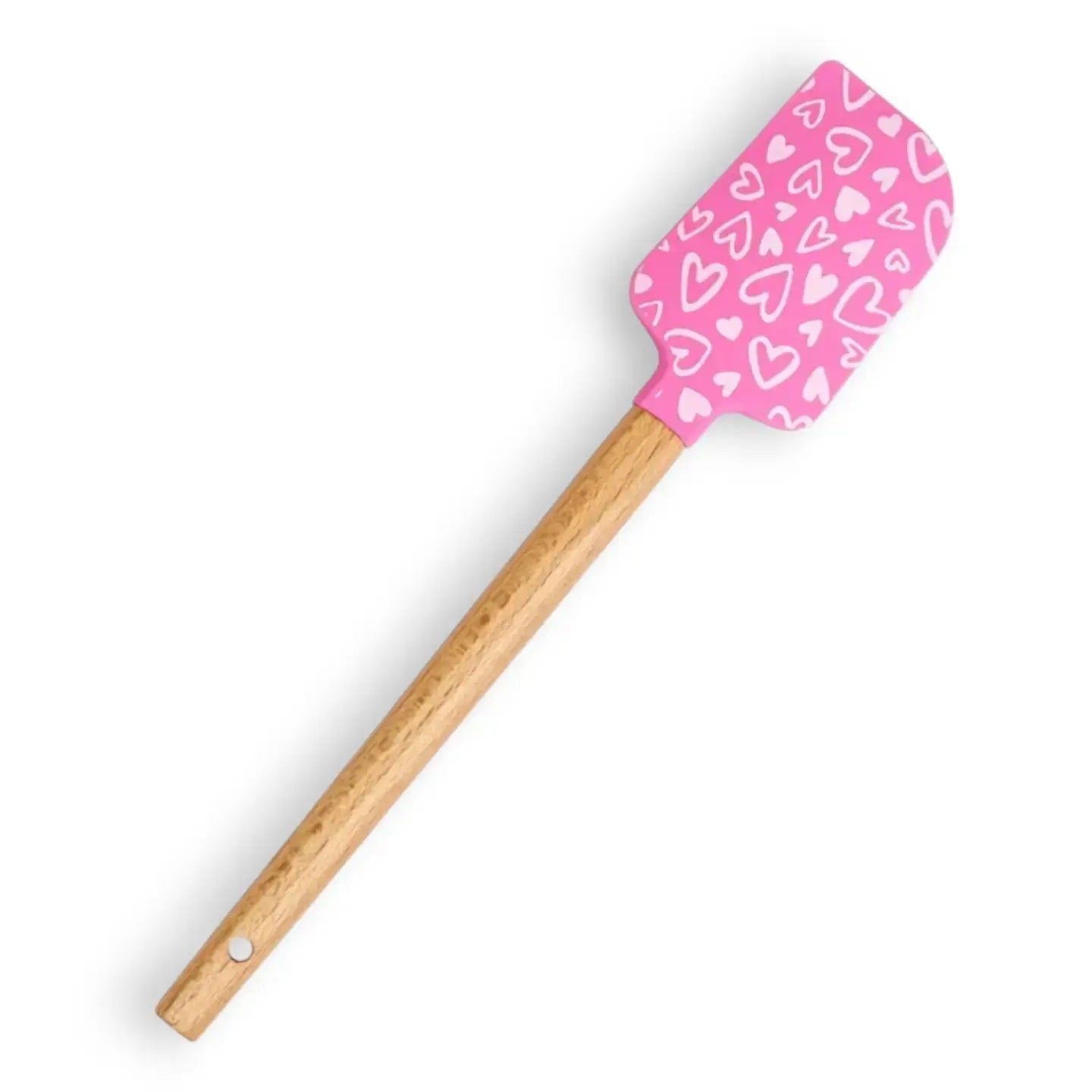 Pink Heart Spatula | Silicone Spatula | Kitchen Utensil Green Bee Tea Towels