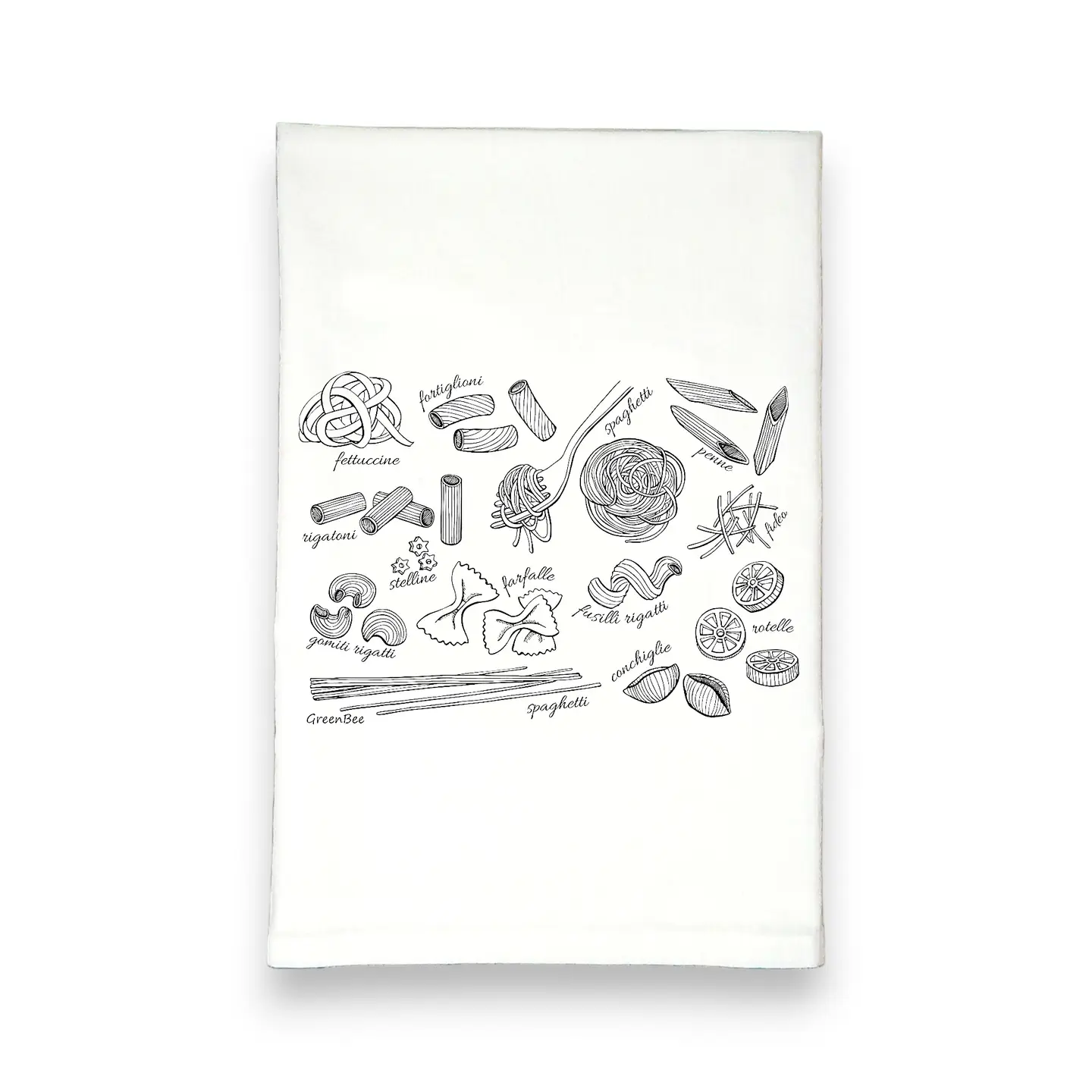 Pasta Kitchen Towel | Tea Towels | Food Dish Towels