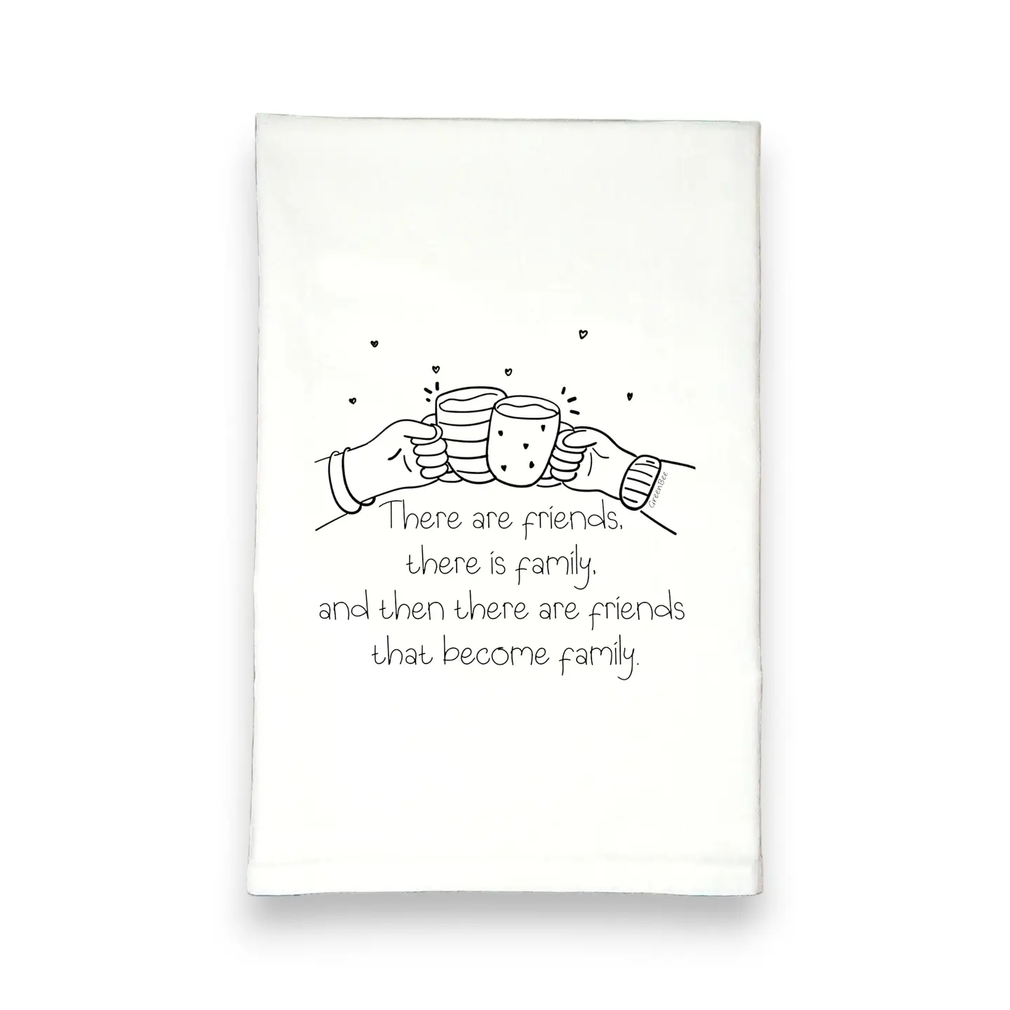 Family Friends Dish Towel | Tea Towels | Cute Dish Towels