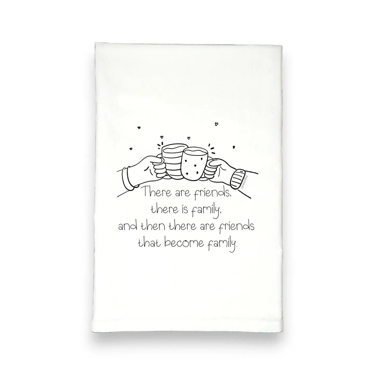 Family Friends Dish Towel | Tea Towels | Cute Dish Towels Green Bee Tea Towels