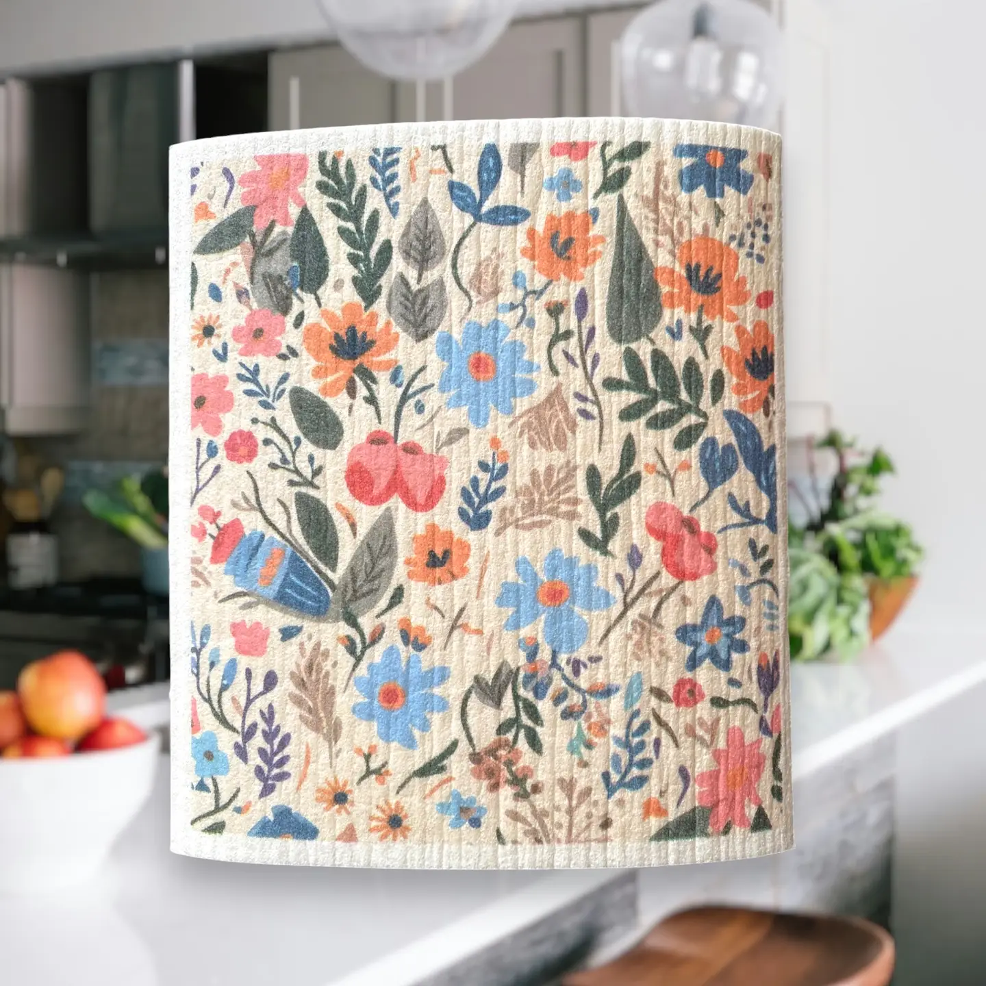 Blue Floral Towels | Kitchen Cloth | Swedish Dish Cloth