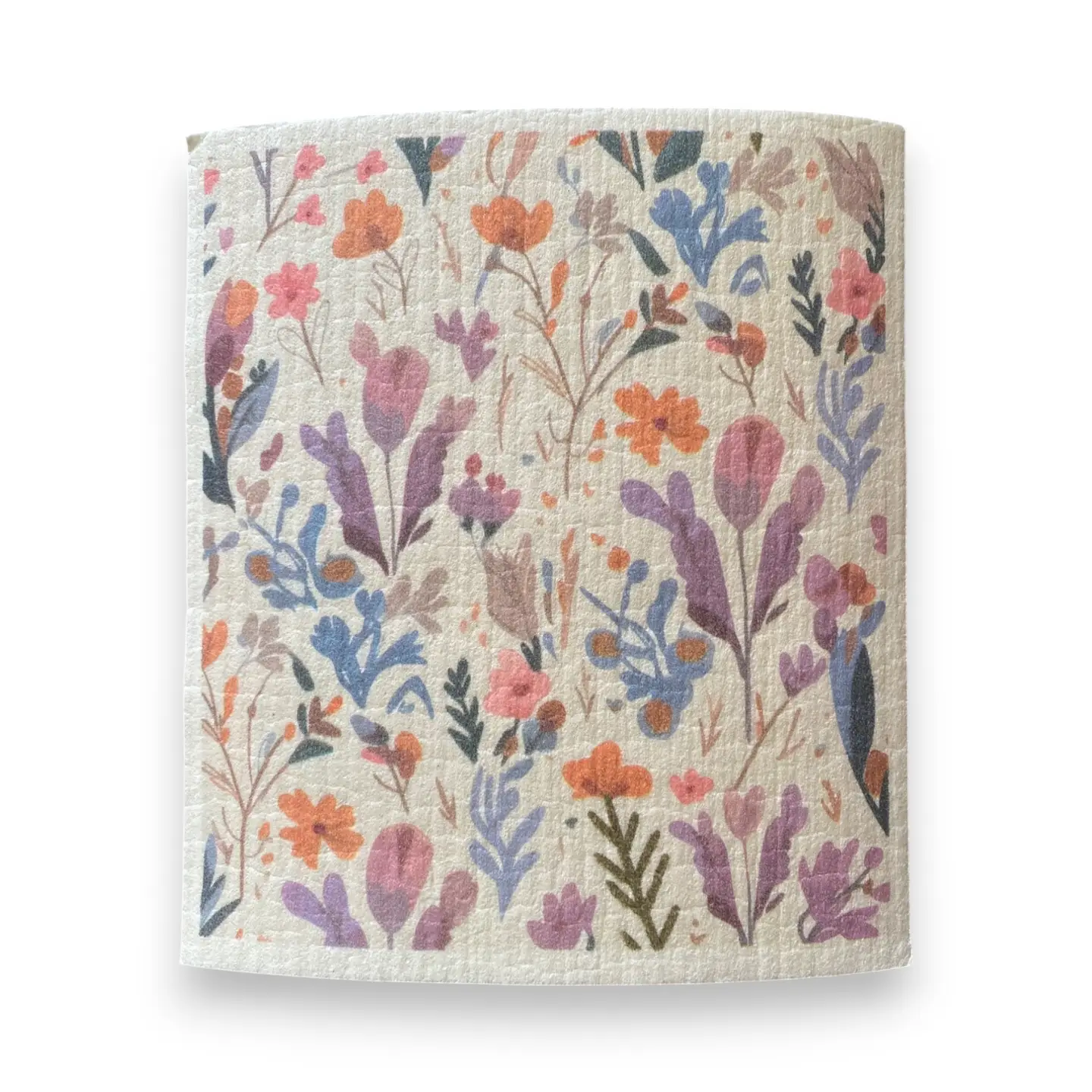 Floral Cool Tone Towels | Kitchen Cloth | Swedish Dish Cloth