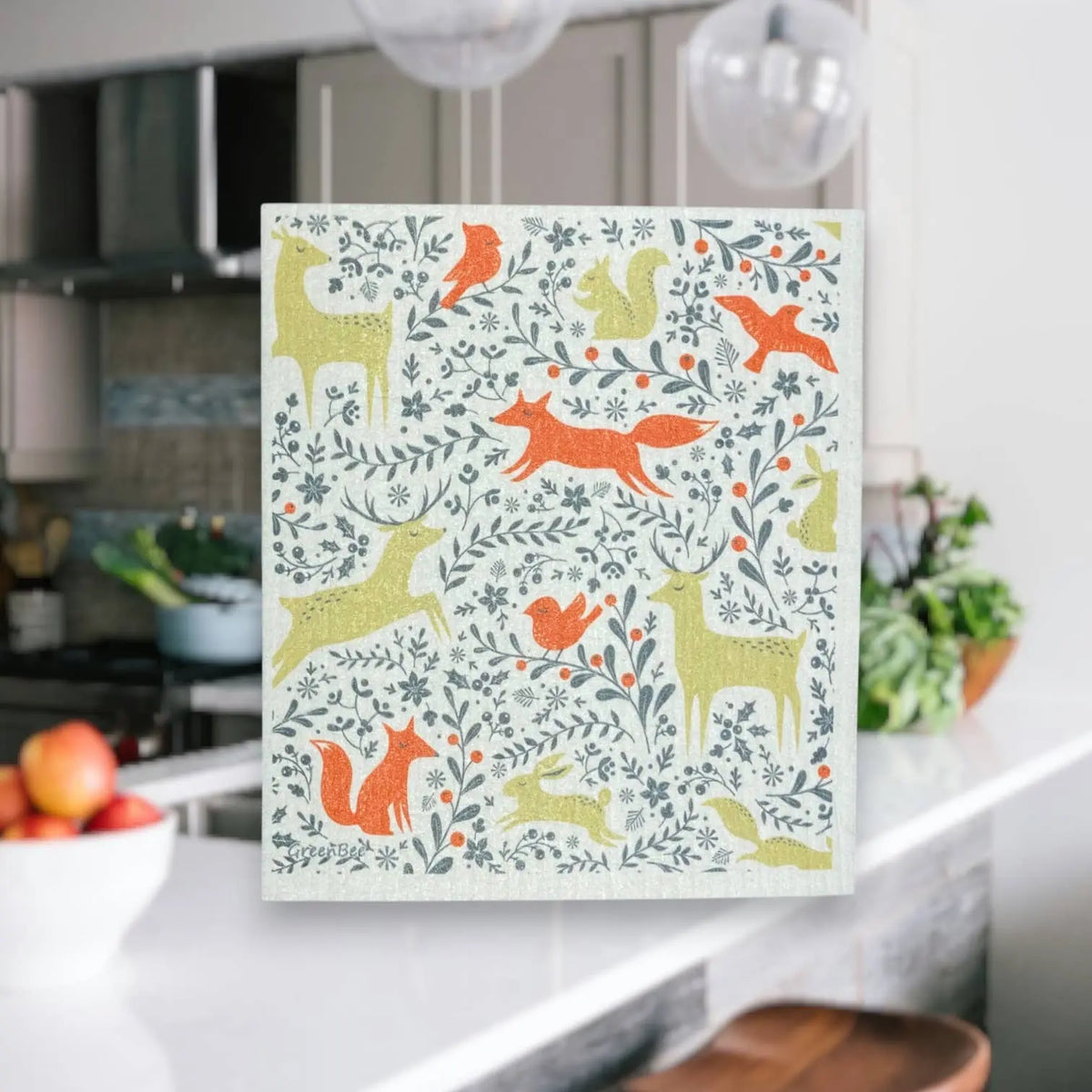 Forest Animals Swedish Dishcloth | Reusable Paper Towels