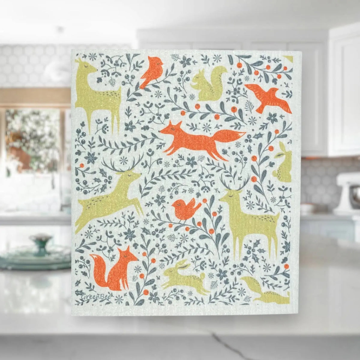 Forest Animals Swedish Dishcloth | Reusable Paper Towels