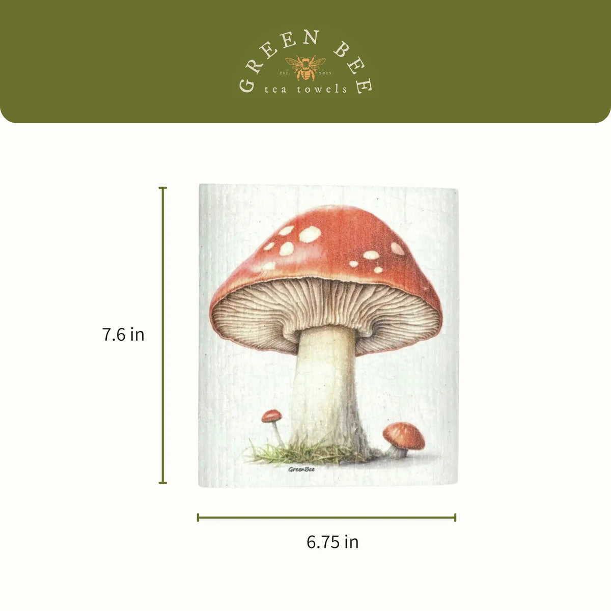 Mushroom Swedish Dishcloth | Reusable Paper Towels | Gift