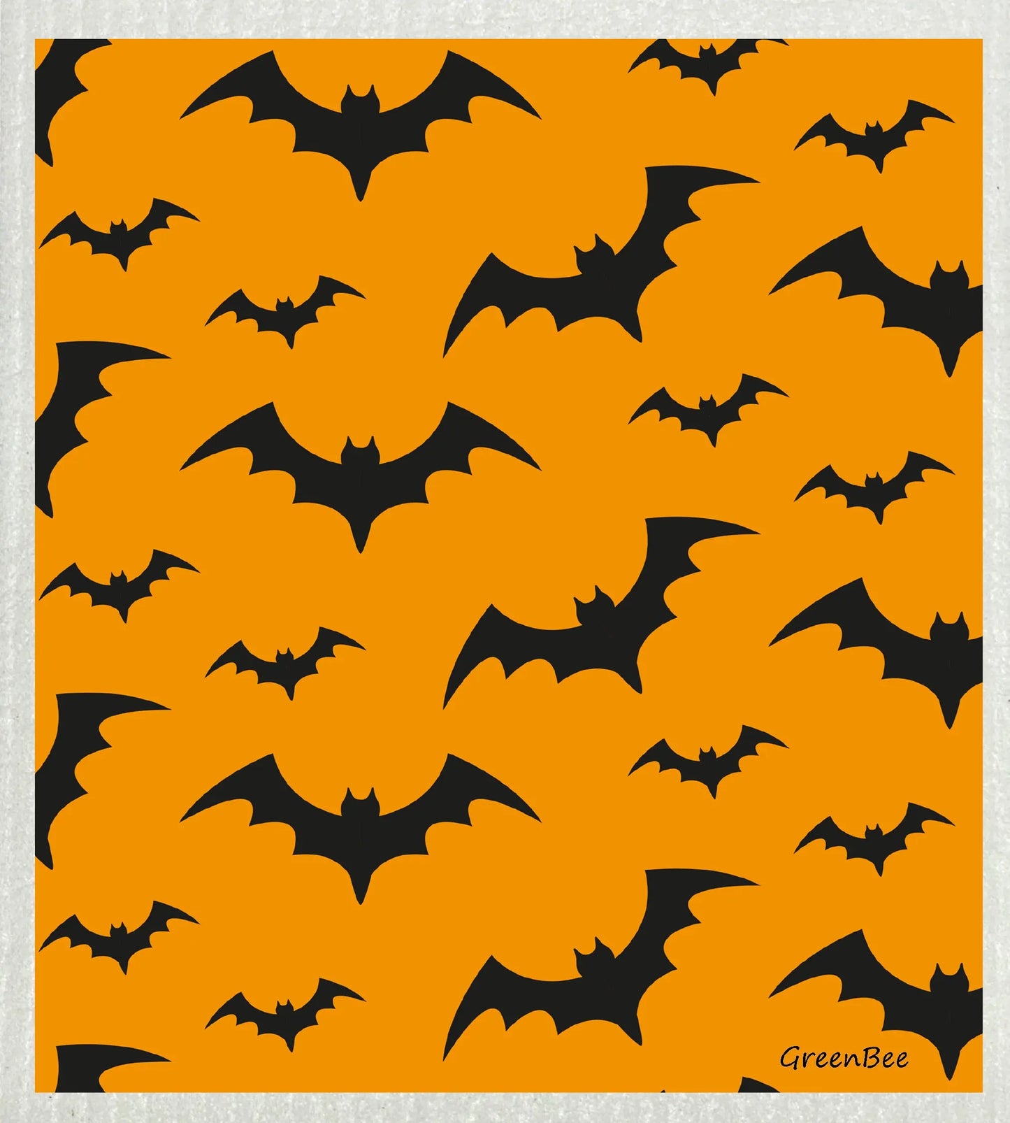 Halloween Bats | Kitchen Cloth | Swedish Dishcloth Green Bee Tea Towels