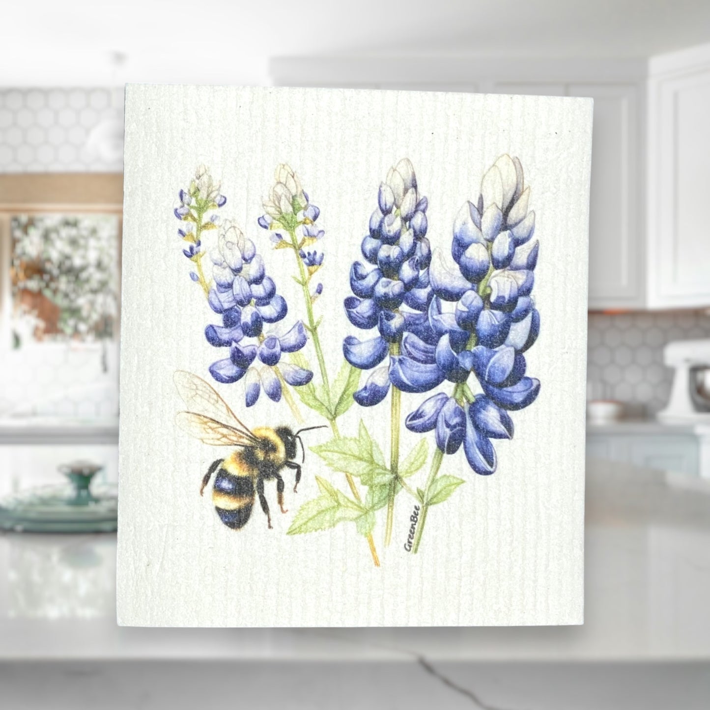 Bee Floral Towel | Kitchen Cloth | Swedish Dish Cloth