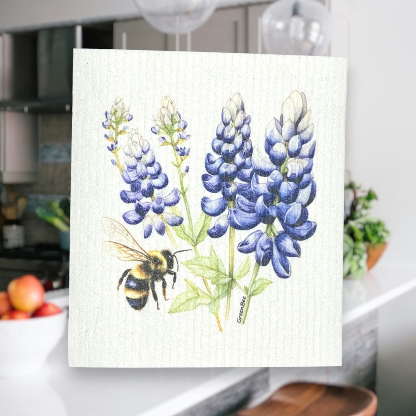 Bee Floral Towel | Kitchen Cloth | Swedish Dish Cloth