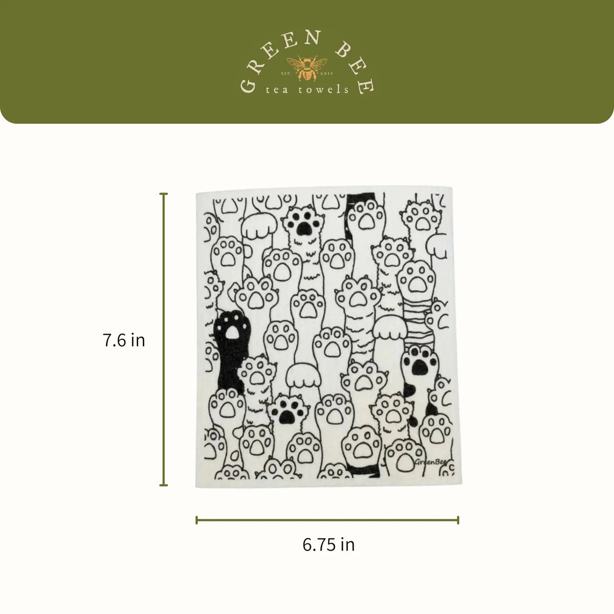 Cat Paws Swedish Dishcloth | Reusable Paper Towels