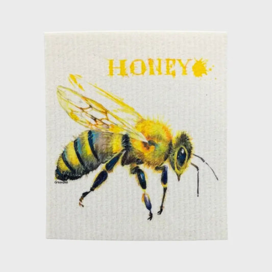 Yellow Honey Bee Swedish Dishcloth | Reusable Paper Towels