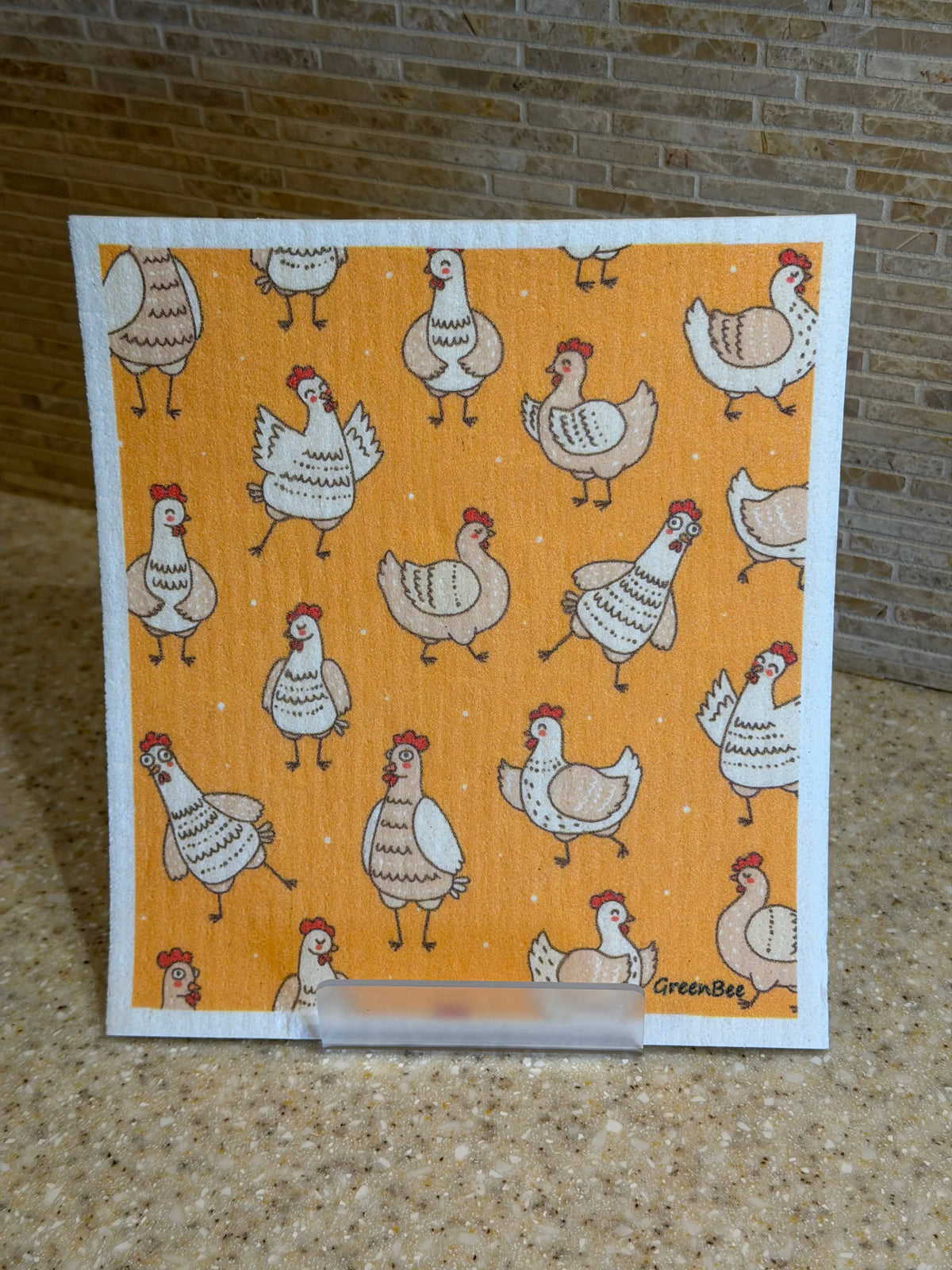 Yellow Chickens Swedish Dishcloth | Eco-Sponge