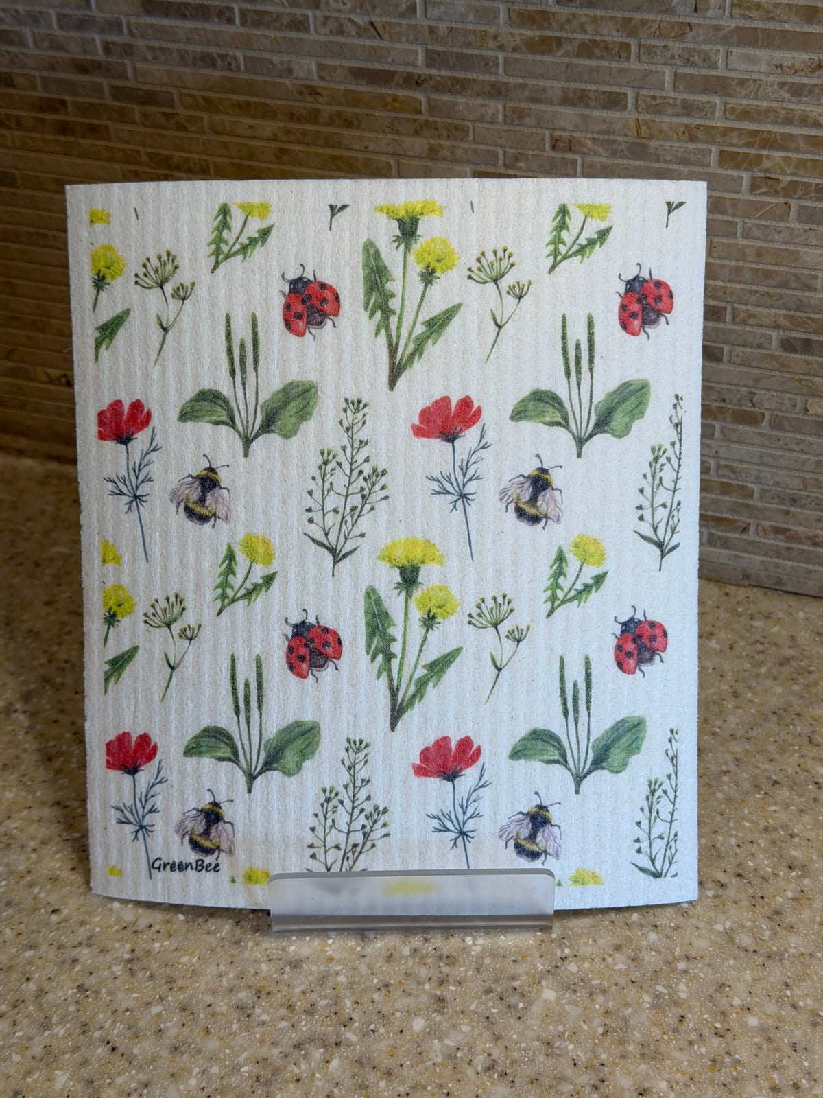 Lady Bug Meadow Swedish Dishcloth | Reusable Paper Towels