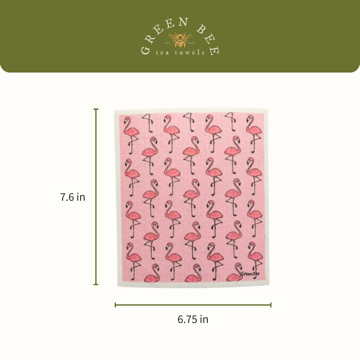 Flamingos Swedish Dishcloth | Reusable Paper Towels