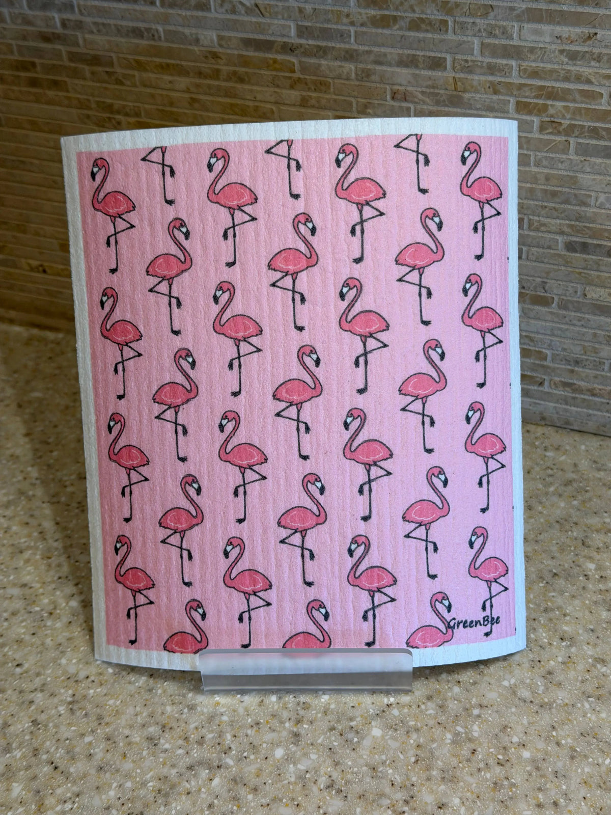 Flamingos Swedish Dishcloth | Reusable Paper Towels
