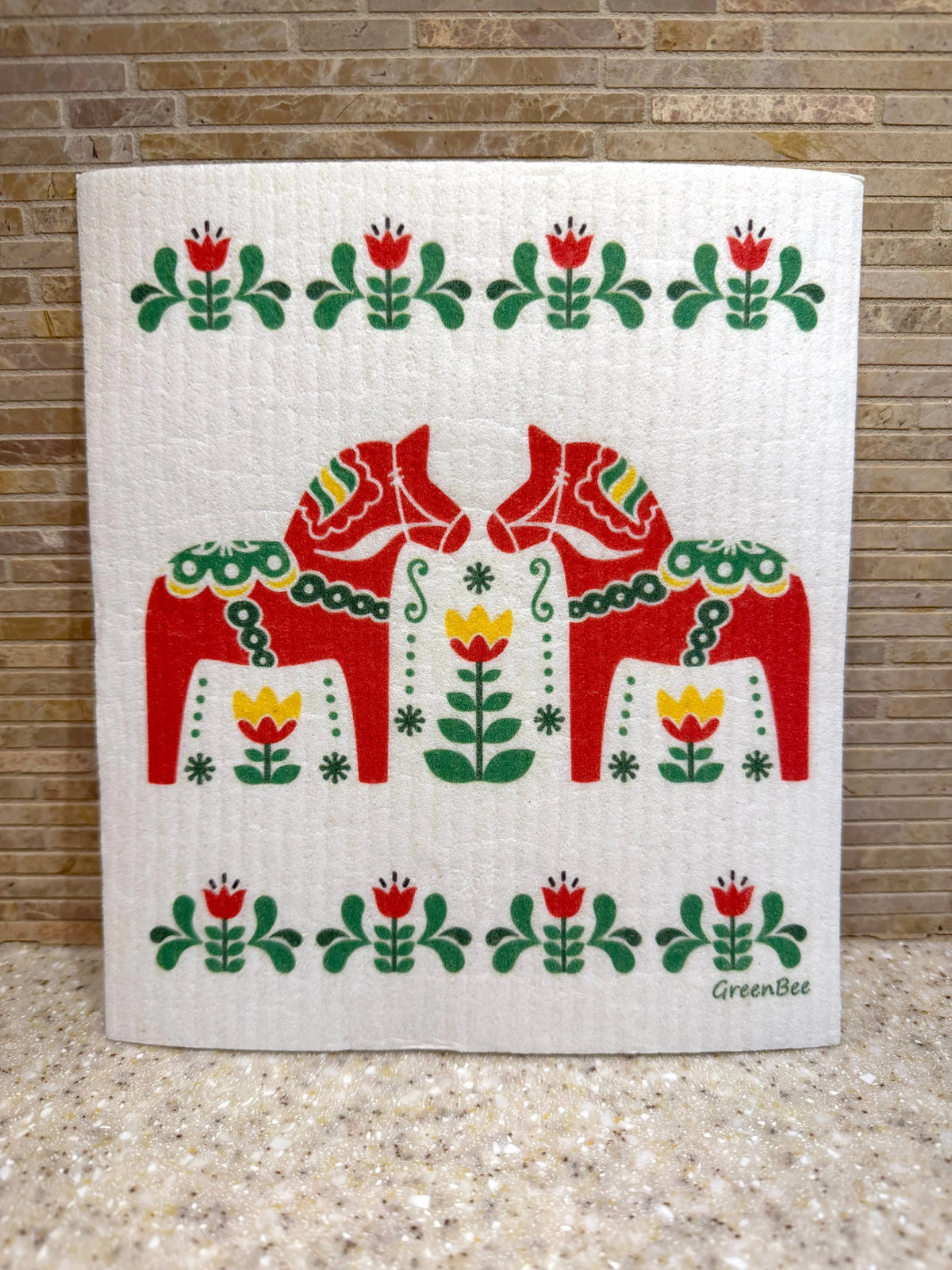 Dala Horse Swedish Dishcloth | Reusable Paper Towel
