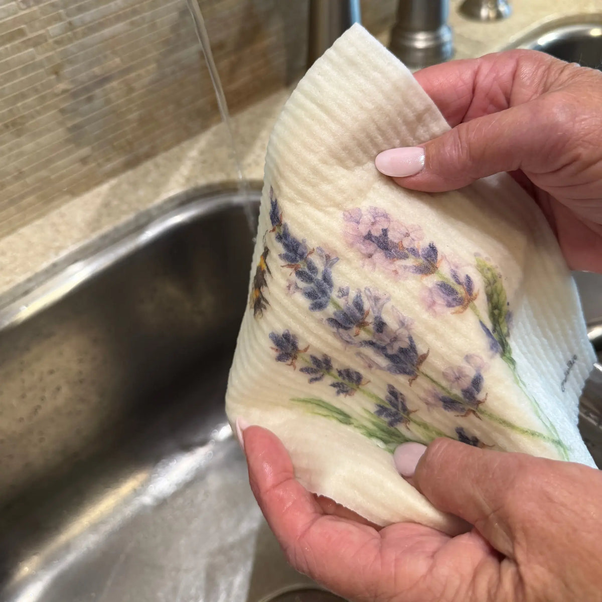 Lavender Swedish Dishcloth | Reusable Paper Towels | Kitchen