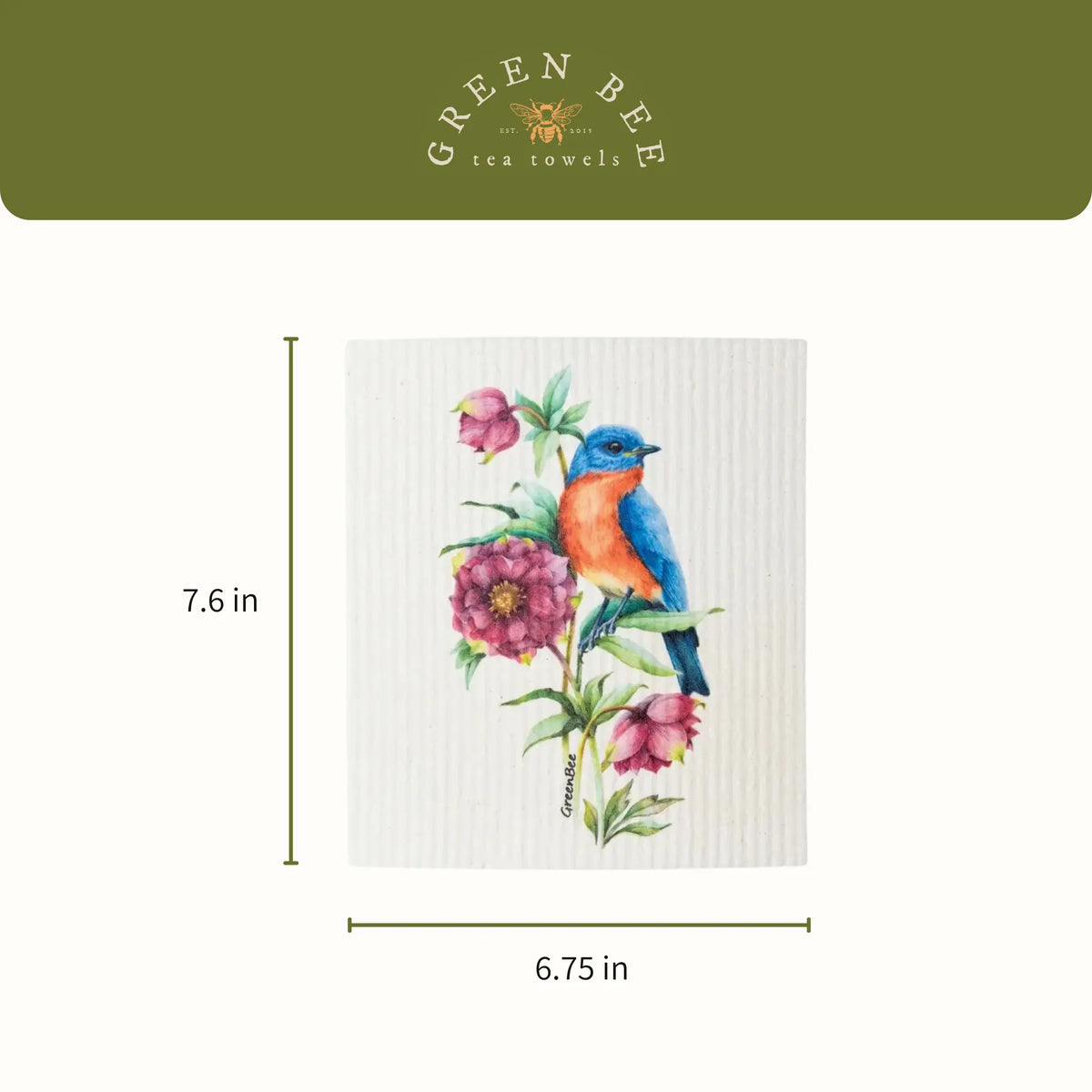 Blue Bird Swedish Dishcloth | Sponge Cloth | Eco-Sponge