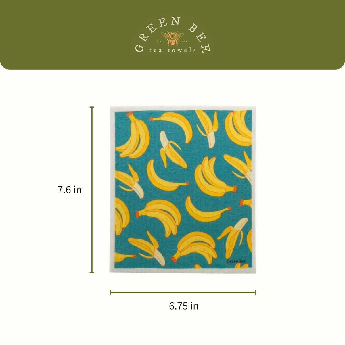 Bananas Swedish Dishcloth | Sponge Cloth | Eco-Sponge
