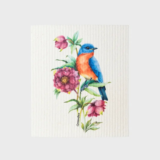 Blue Bird Swedish Dishcloth | Sponge Cloth | Eco-Sponge