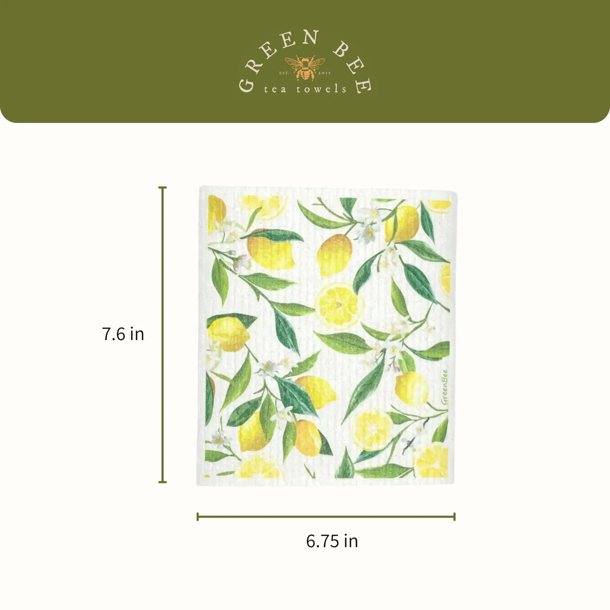Lemon Bunch Swedish Dishcloth | Reusable Paper Towels | Gift