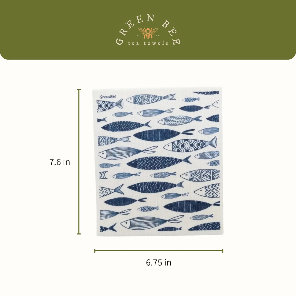 Fish Swedish Dishcloth | Kitchen Tea Towel | Dish Towel