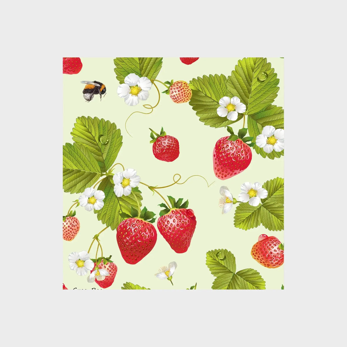 Strawberry Plant Swedish Dishcloth | Reusable Paper Towels
