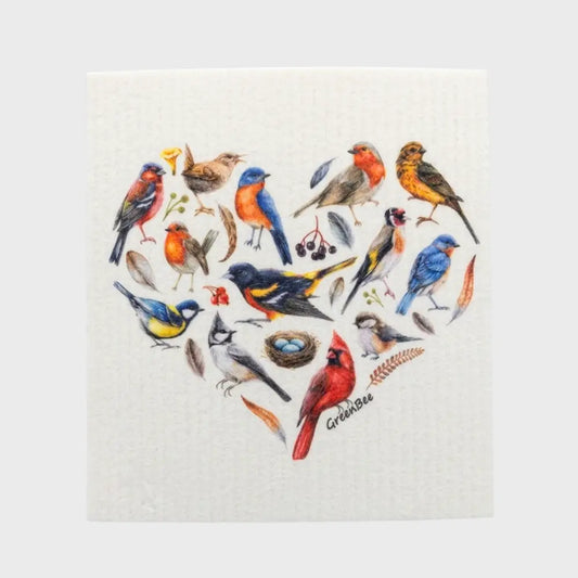 Backyard Birds Swedish Dishcloth | Reusable Paper Towel