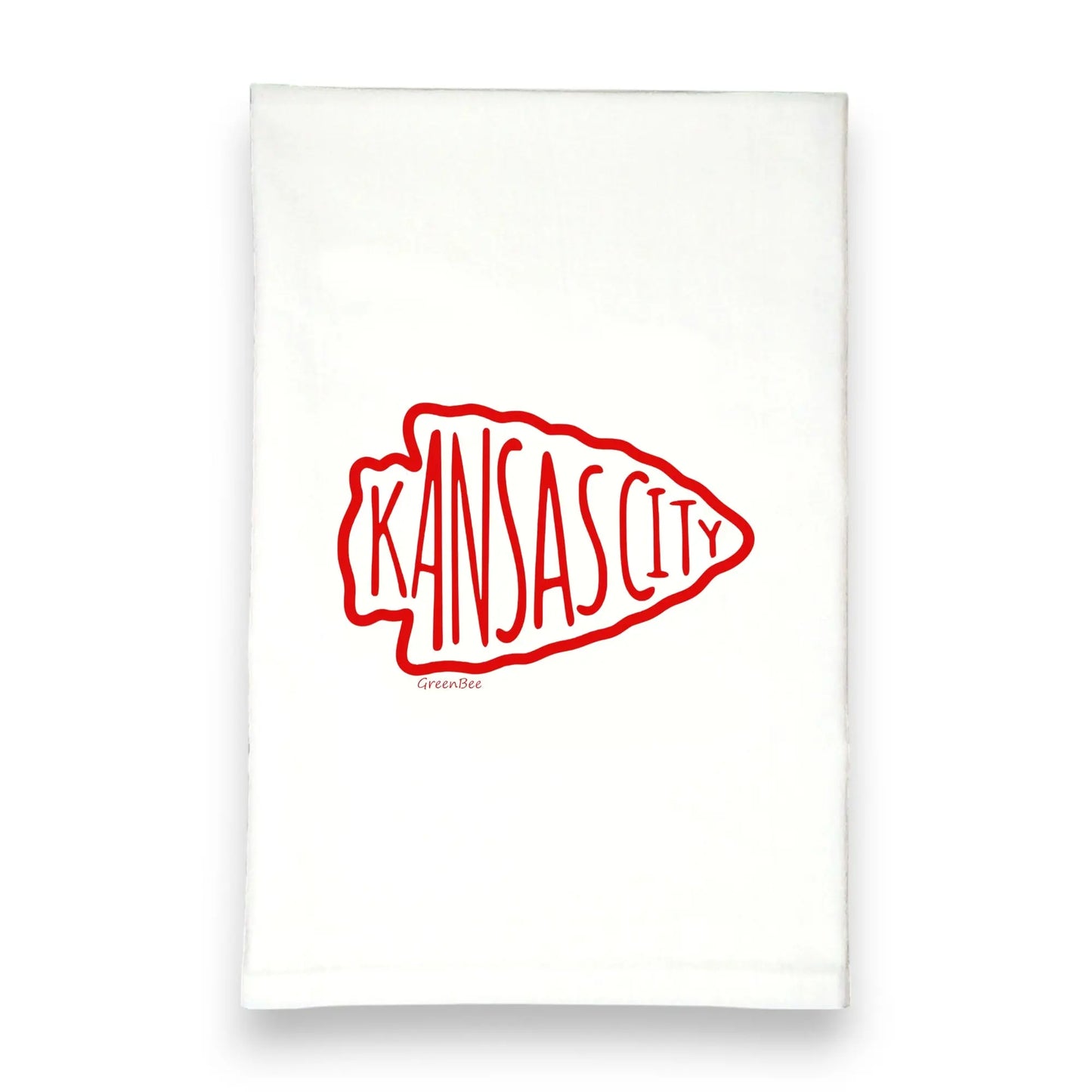 Chiefs Arrowhead Kitchen Towel Green Bee Tea Towels