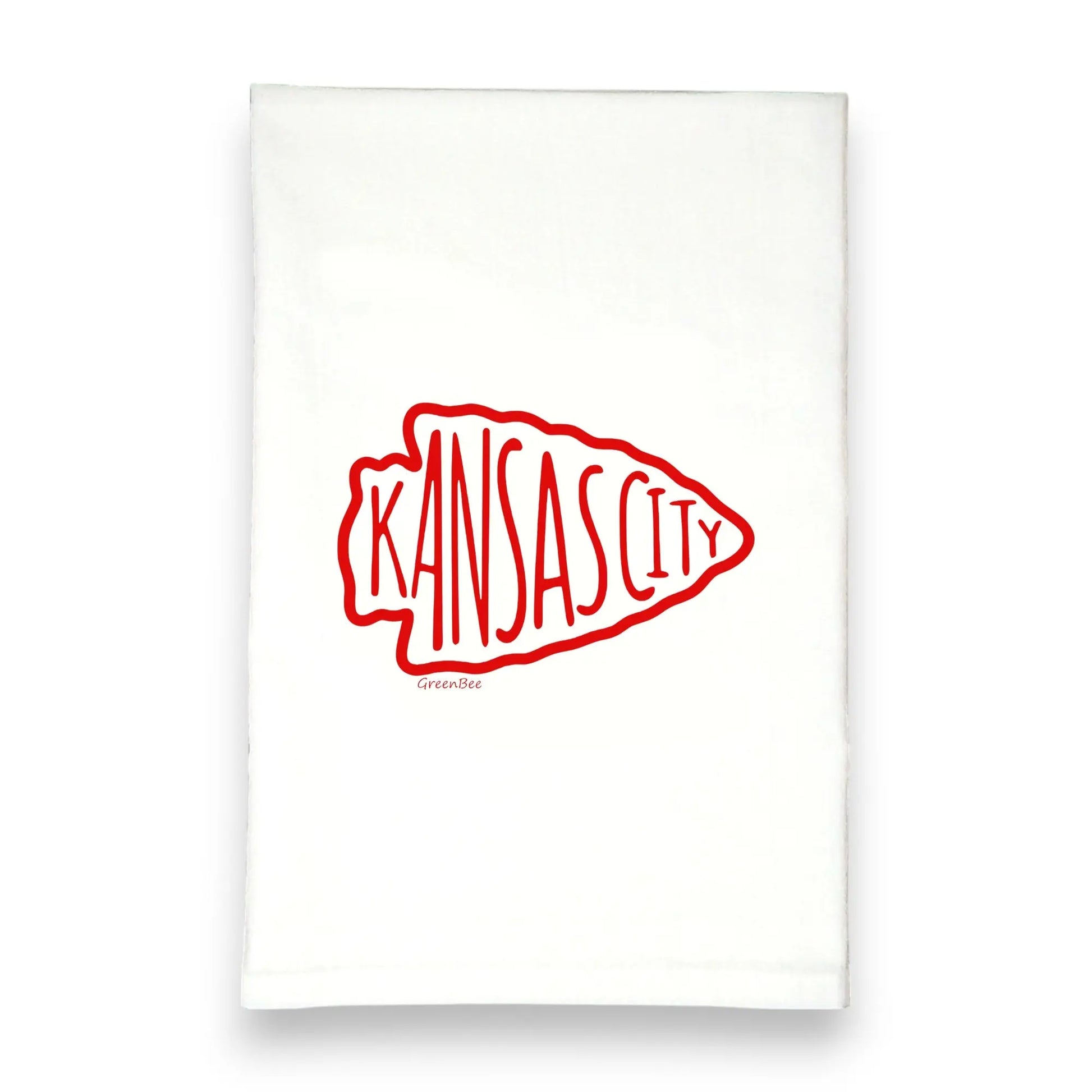 Chiefs Arrowhead Kitchen Towel Green Bee Tea Towels