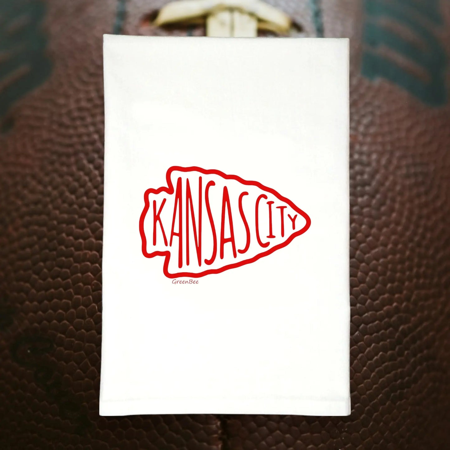Chiefs Arrowhead Kitchen Towel Green Bee Tea Towels