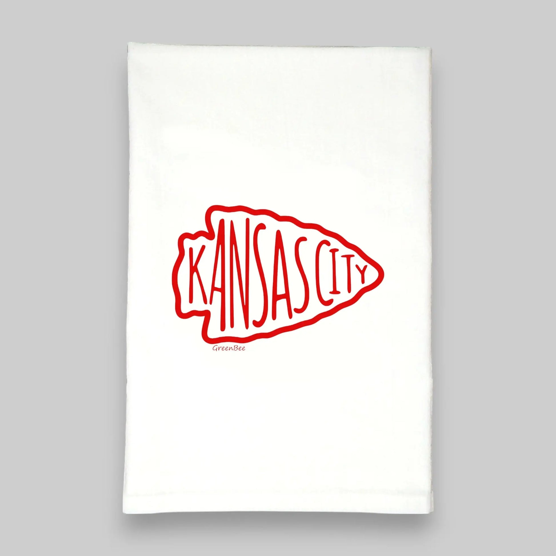 Chiefs Arrowhead Kitchen Towel Green Bee Tea Towels