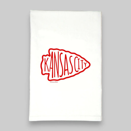 Chiefs Arrowhead Kitchen Towel Green Bee Tea Towels