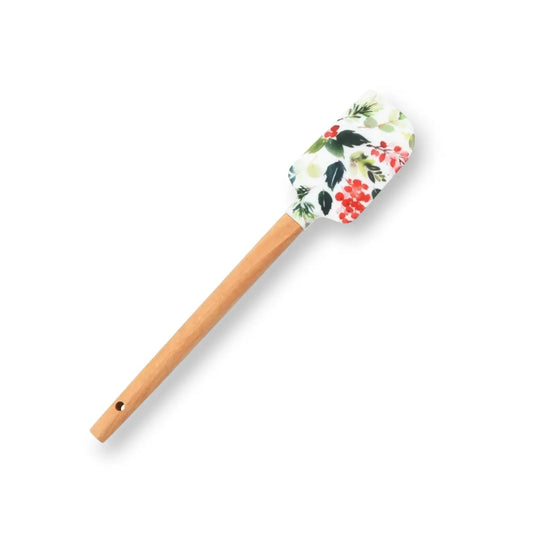 Christmas Floral Spatula | Festive Holiday Kitchen Utensil Green Bee Tea Towels