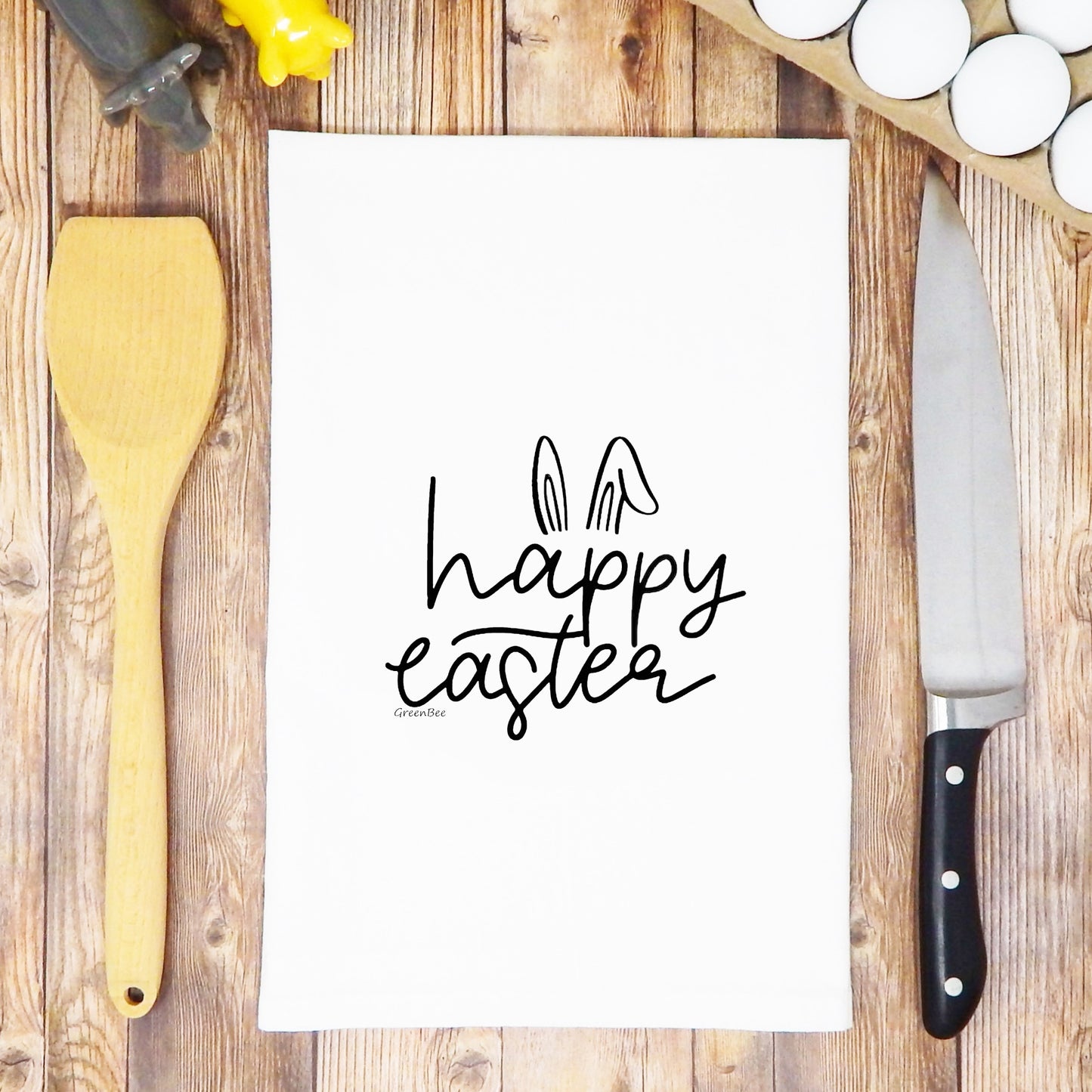 Happy Easter Towel | Easter Tea Towels | Kitchen Tea Towels