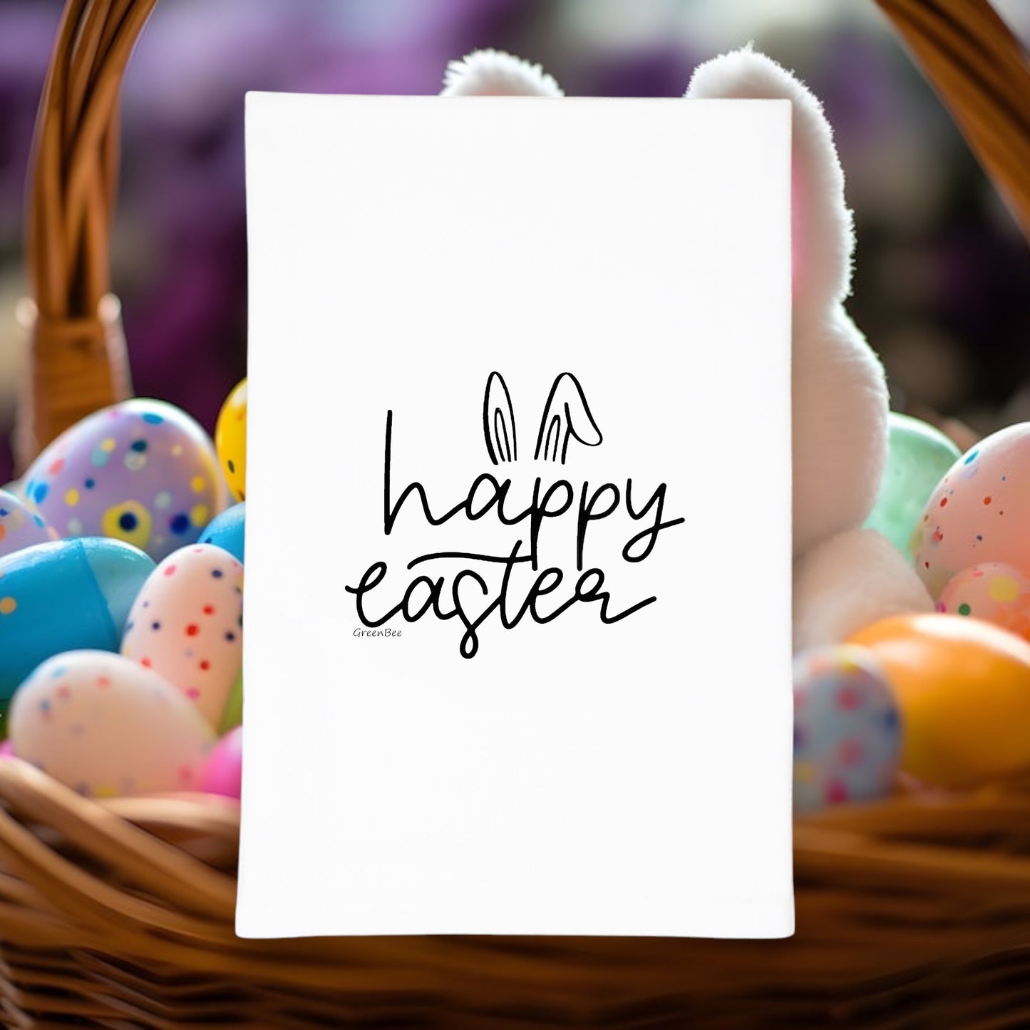 Happy Easter Towel | Easter Tea Towels | Kitchen Tea Towels