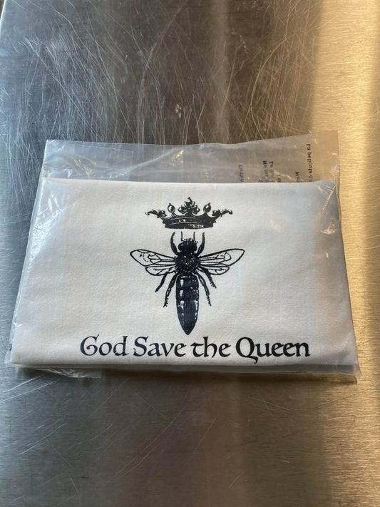 Queen Bee Tea Towel Seconds Sale Green Bee Tea Towels