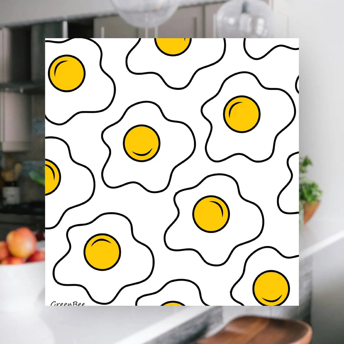 Fried Egg Swedish Dishcloth | Reusable Paper Towels