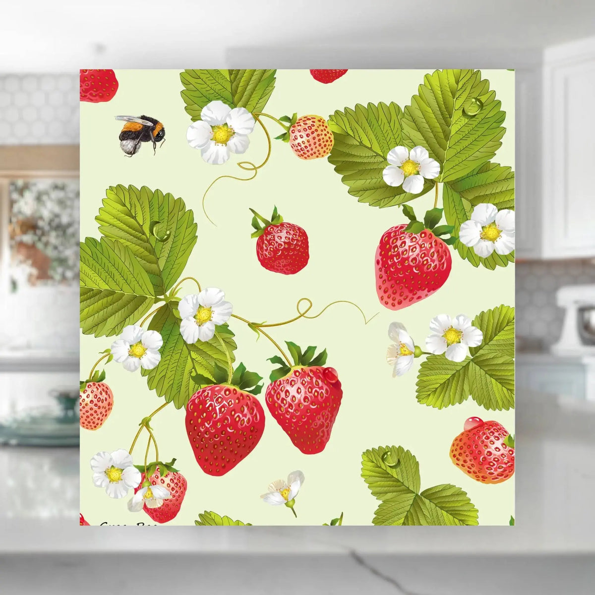 Strawberry Plant Swedish Dishcloth | Reusable Paper Towels