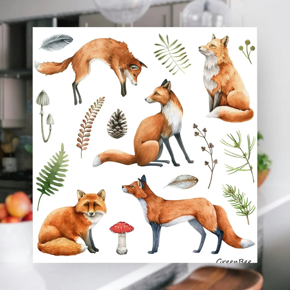 Fox Swedish Dishcloth | Reusable Paper Towels