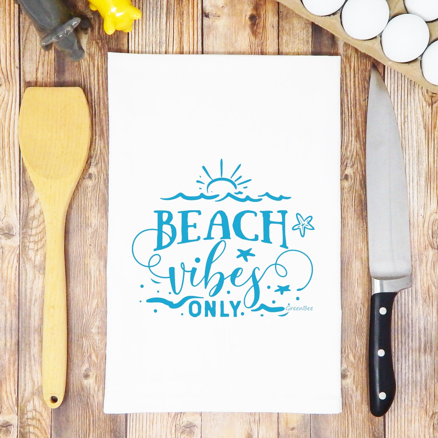 Beach Vibes Only Kitchen Tea Towel